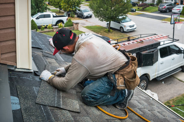 Professional Metal Roofing technician working in Brant Rock, MA